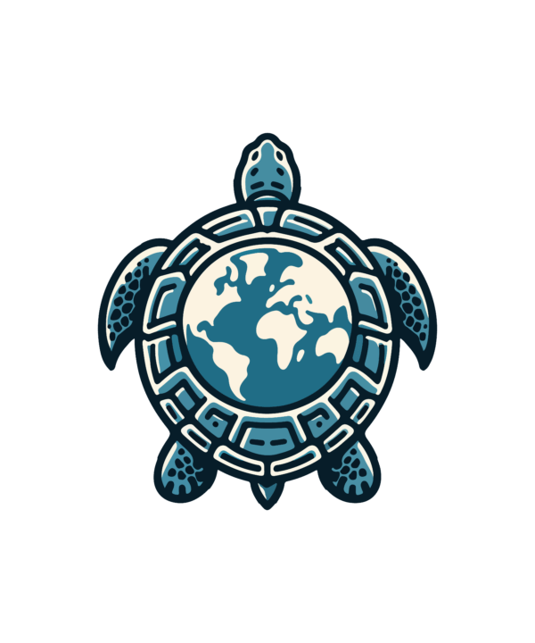 Turtle Earth | Sticker Größe S (10 x 10 cm)
