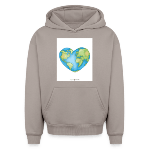 Earth Heart | Oversized Heavyweight Unisex Hoodie