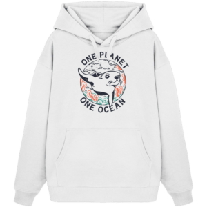 One Planet One Ocean – Organic Oversize Hoodie