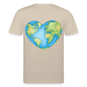 Earth Heart | Backprint | Fitted T-Shirt Baumwolle