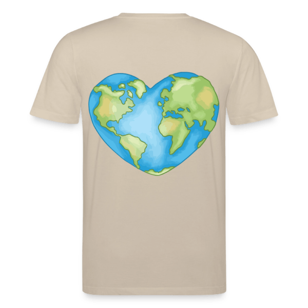 Earth Heart | Backprint | Fitted T-Shirt Baumwolle