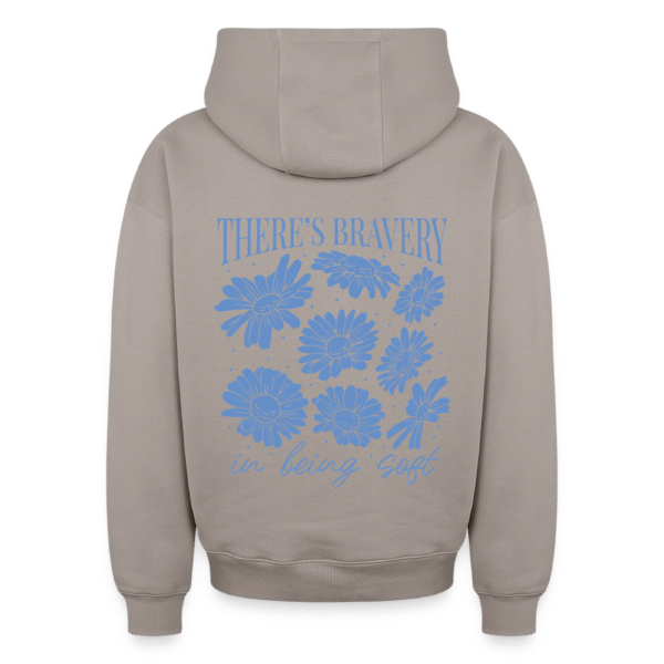 Flower Bravery | Backprint | Oversized Heavy Hoodie