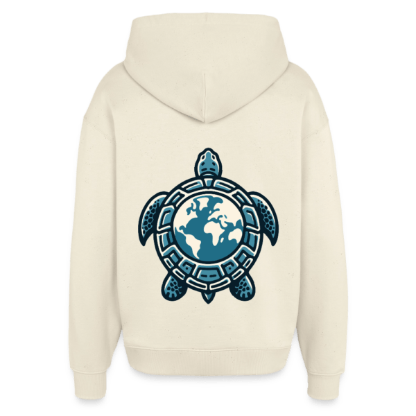 Turtle Earth | Backprint | Oversized Hoodie Baumwolle