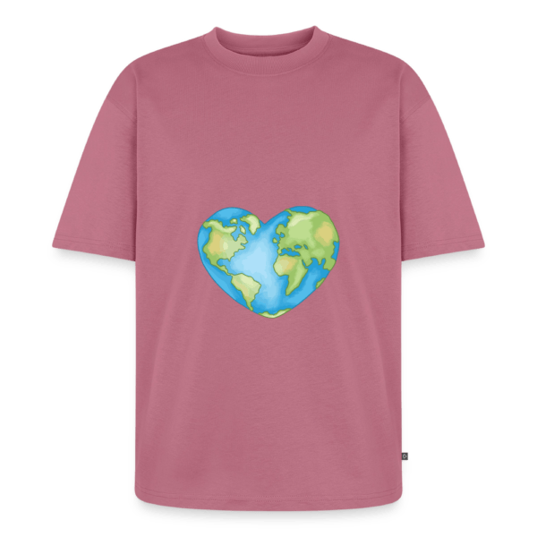 Earth Heart | Backprint | Oversized T-Shirt Baumwolle