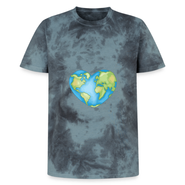 Earth Heart | Backprint | Tie-Dye T-Shirt