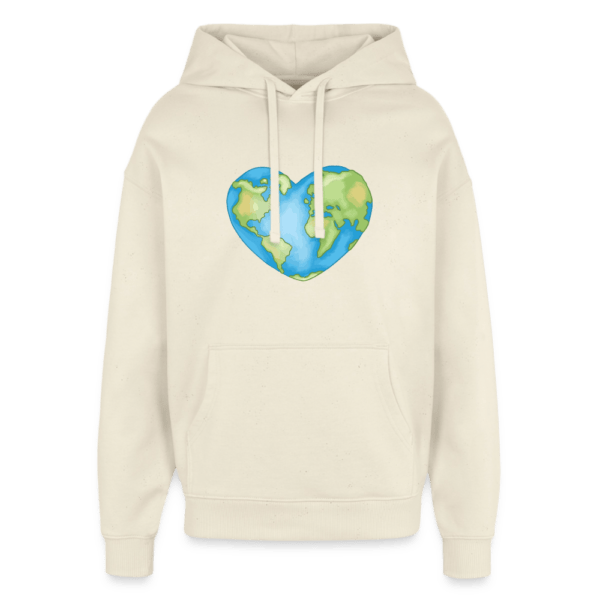Earth Heart | Backprint | Oversized Hoodie Baumwolle