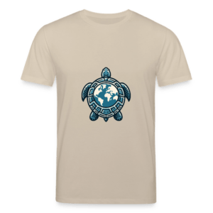 Turtle Earth | Backprint | Fitted T-Shirt Baumwolle