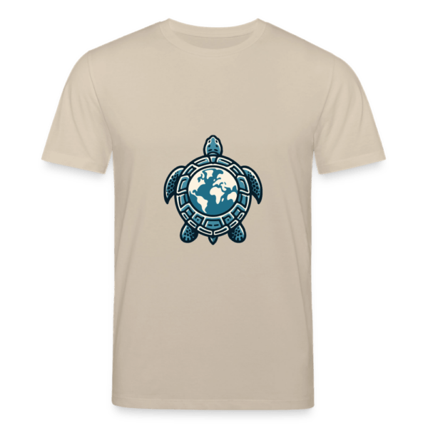Turtle Earth | Backprint | Fitted T-Shirt Baumwolle