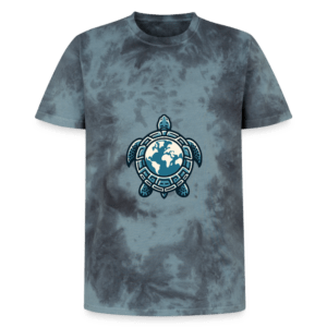 Turtle Earth | Backprint | Tie-Dye T-Shirt