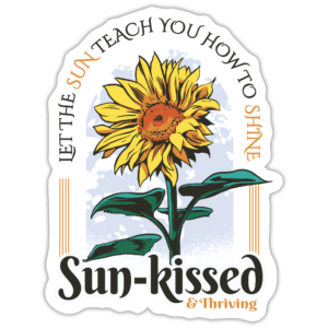 Sun-kissed | Sticker Größe S (10 x 10 cm)