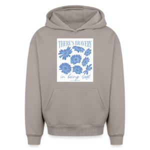 Flower Bravery | Oversized Heavyweight Unisex Hoodie
