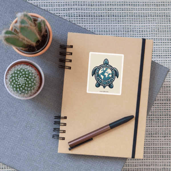 Turtle Earth | Sticker Größe S (10 x 10 cm)
