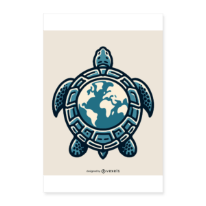 Turtle Earth | Poster 40x60 cm