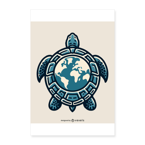 Turtle Earth | Poster 40x60 cm