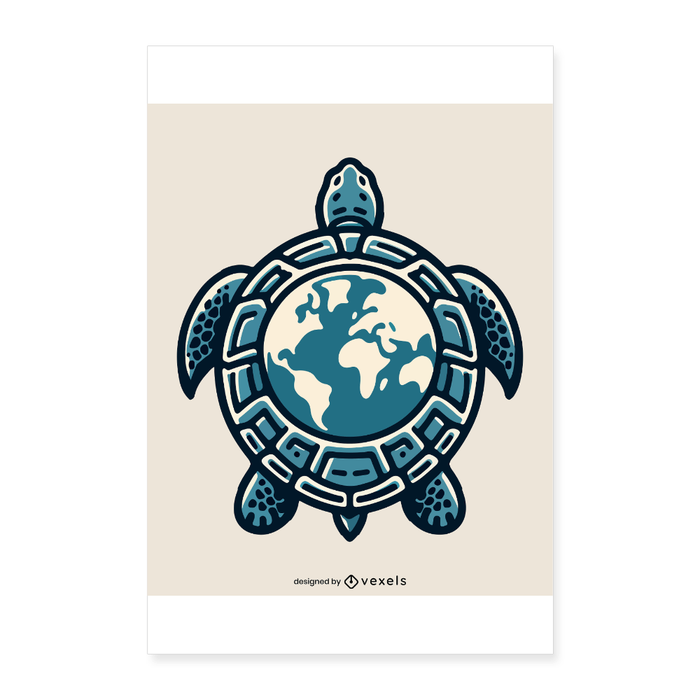 Turtle Earth | Poster 40x60 cm