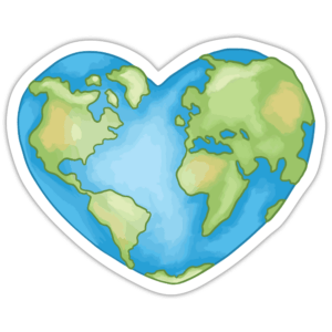 Earth Heart | Sticker