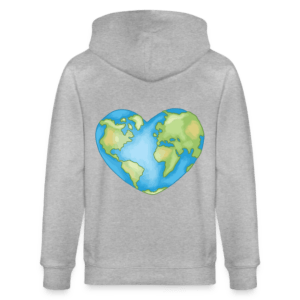 Earth Heart | Backprint | Kapuzenjacke Baumwolle