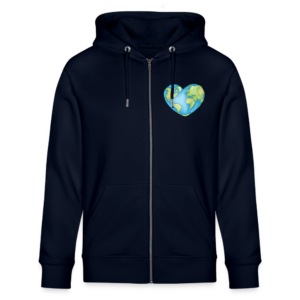 Earth Heart | Backprint | Kapuzenjacke Baumwolle