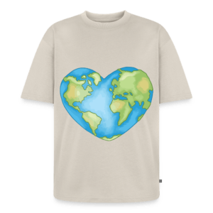 Earth Heart | Frontprint | Oversized T-Shirt Baumwolle