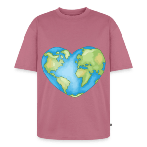 Earth Heart | Frontprint | Oversized T-Shirt Baumwolle