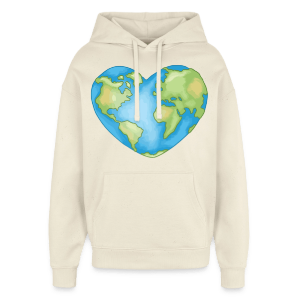 Earth Heart | Frontprint | Oversized Hoodie Baumwolle