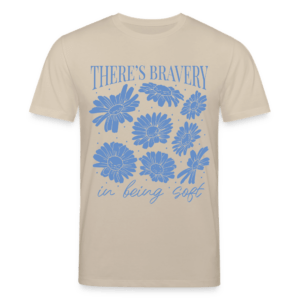 Flower Bravery | Frontprint | Fitted T-Shirt Baumwolle