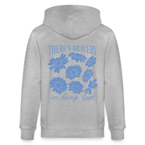 Flower Bravery | Backprint | Kapuzenjacke Baumwolle