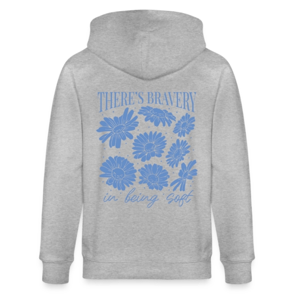 Flower Bravery | Backprint | Kapuzenjacke Baumwolle
