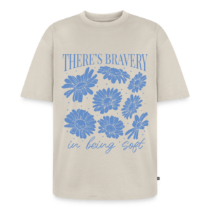 Flower Bravery | Frontprint | Oversized T-Shirt Baumwolle