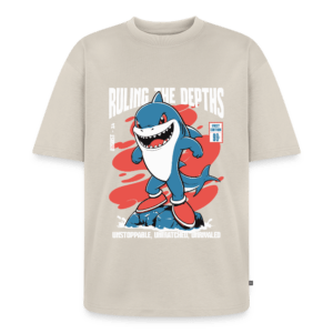 Ruling Shark | Frontprint | Oversized T-Shirt Baumwolle