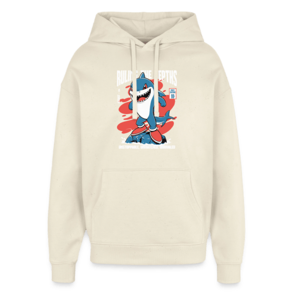 Ruling Shark | Frontprint | Oversized Hoodie Baumwolle