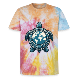 Turtle Earth | Frontprint | Tie-Dye T-Shirt