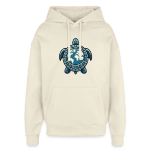 Turtle Earth | Frontprint | Oversized Hoodie Baumwolle