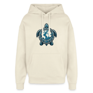 Turtle Earth | Frontprint | Oversized Hoodie Baumwolle