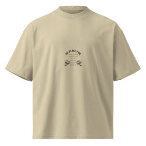 No Place For (Schwarze Schrift) | Backprint | Oversized Blaster 2.0 T-Shirt
