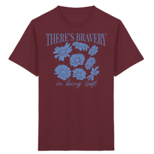 „There´s Bravey in being Soft“ Front Print – Kids Organic Shirt