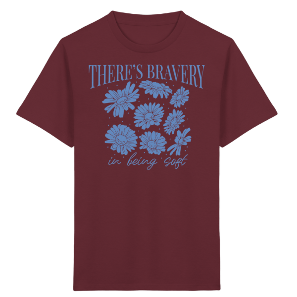 "There´s Bravey in being Soft" Front Print - Kids Organic Shirt