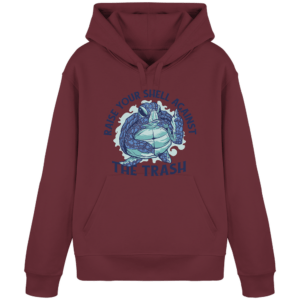 Raise Your Shell Against The Trash – Organic Basic Hoodie
