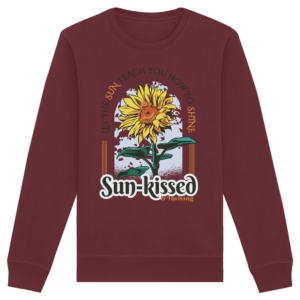 „Sun Kissed“ Front Print – Organic Basic Unisex Sweatshirt
