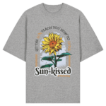 "Sun Kissed" Front Print - Organic Oversize Shirt