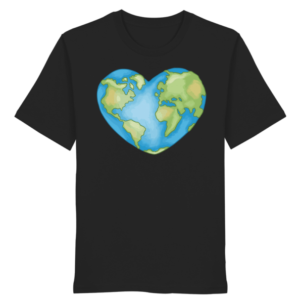 "Love The Earth Design" Front Print - Organic Shirt