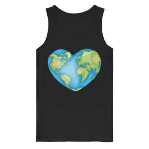 „Love The Earth Design“ Front Print – Organic Tank Top