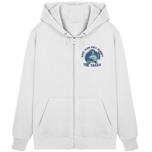 Raise Your Shell Against The Trash - Organic Zipper