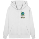 "Earth Over Profit" Front Print - Organic Zipper