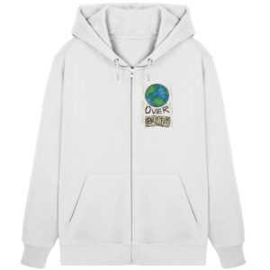 „Earth Over Profit“ Front Print – Organic Zipper