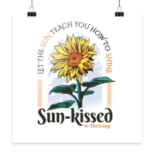 „Sun Kissed“ Front Print – Poster 50×50