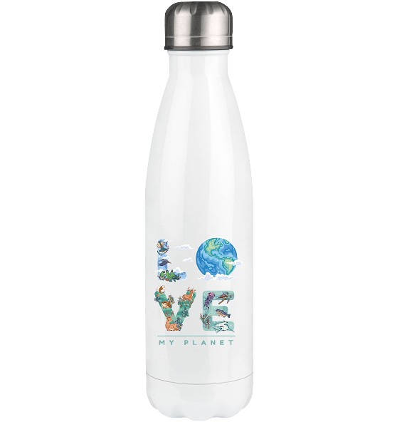 "Love Earth (My Planet)" Front Print - Thermoflasche 500ml