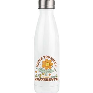 „Never Too Small“ Front Print – Thermoflasche 500ml