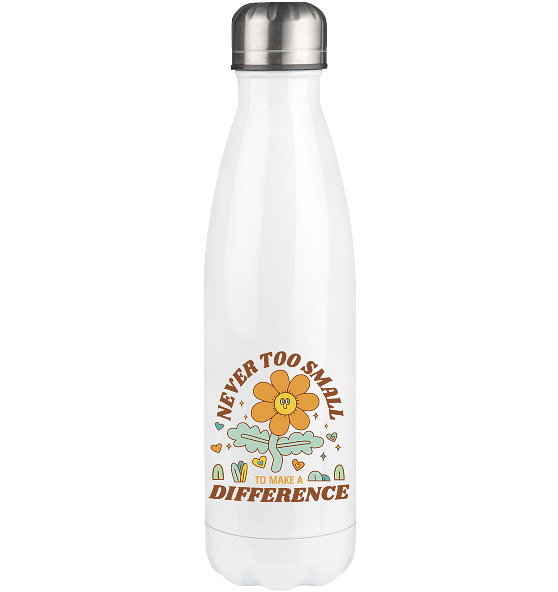 "Never Too Small" Front Print - Thermoflasche 500ml