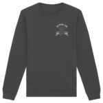 "No Place For" Back Print White - Organic Basic Unisex Sweatshirt [Digital]